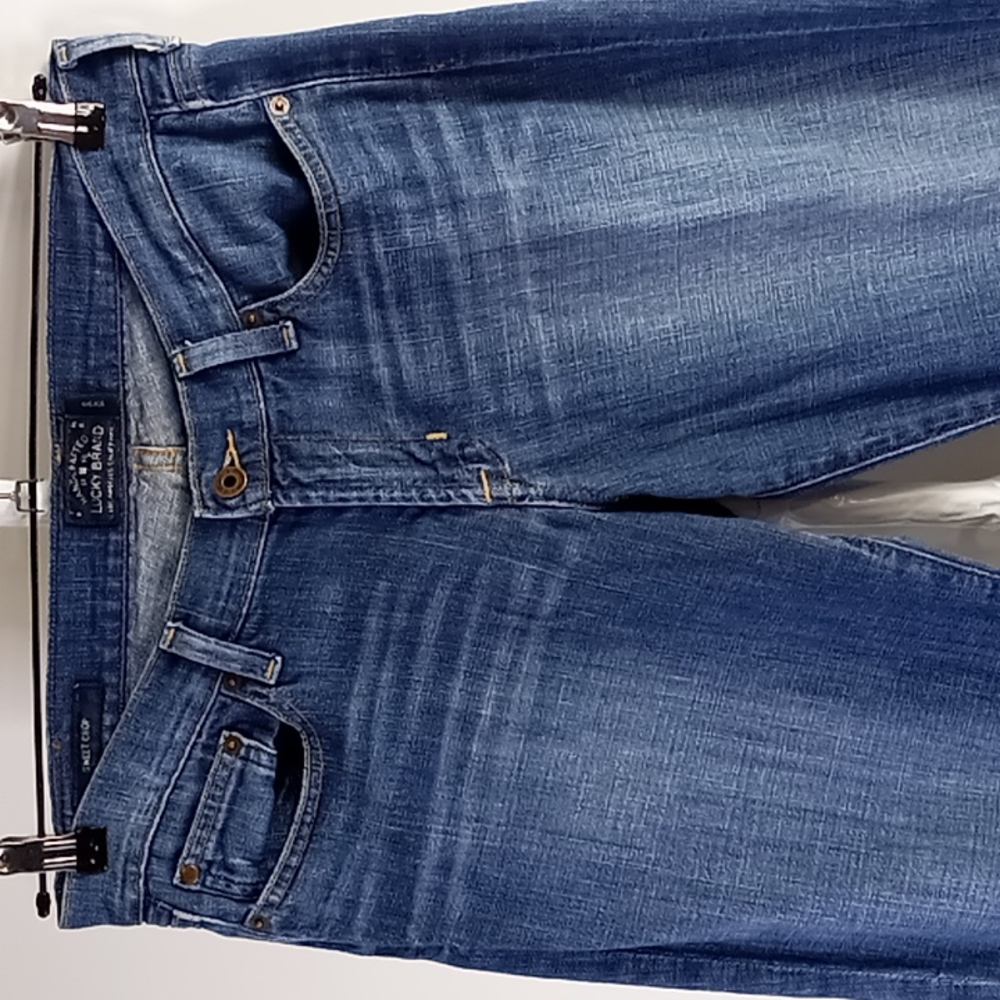 Lucky Brand Sweet Crop Blue Jeans Size 10/30 - Picture 5 of 16